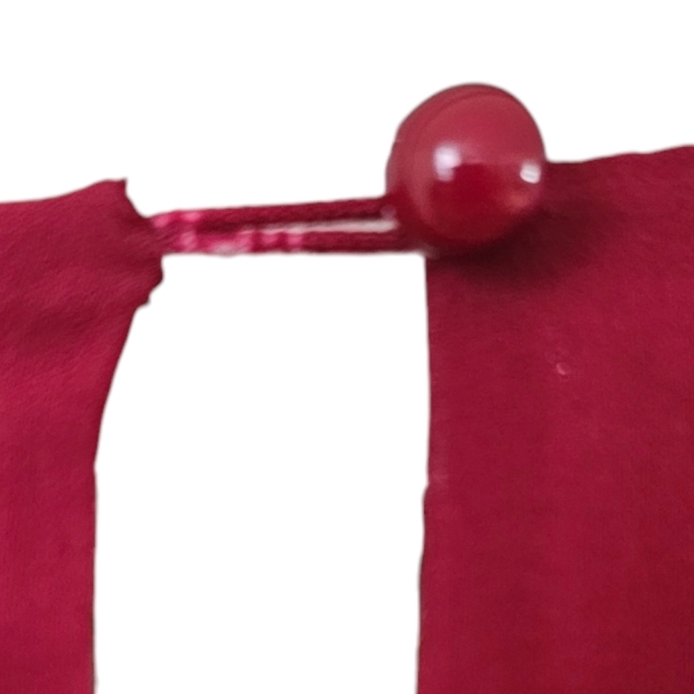 Forwver 21 - Chic Pleated Burgundy Sleeveless Dress Black Embroidered Lace Trim‍ - Picture 7 of 10